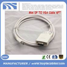 Nuevo producto Mini puerto de pantalla DP para adaptador de cable macho VGA 6FT